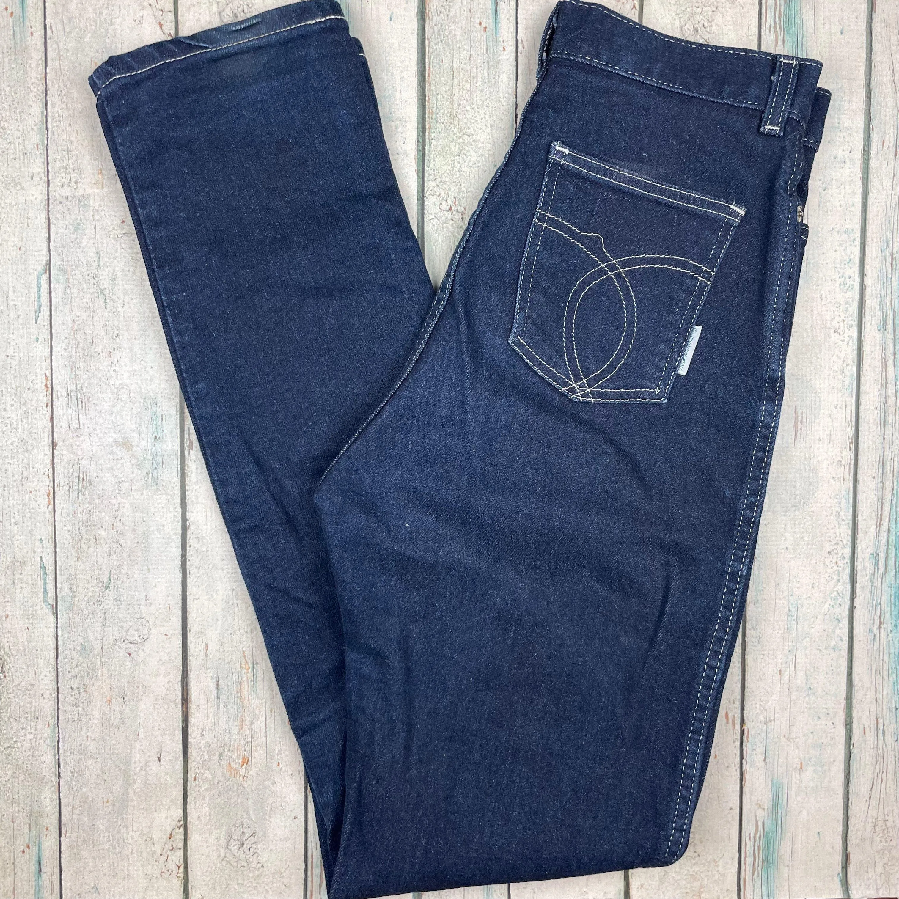 Bluegrass 1980's High Waisted Slim Australian Ladies Jeans - Suit Size 9/10