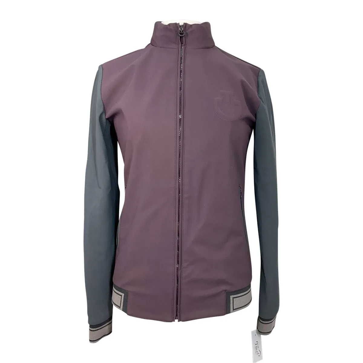 Cavalleria Toscana Amazzone Bomber in Plum/Grey - Women's Medium