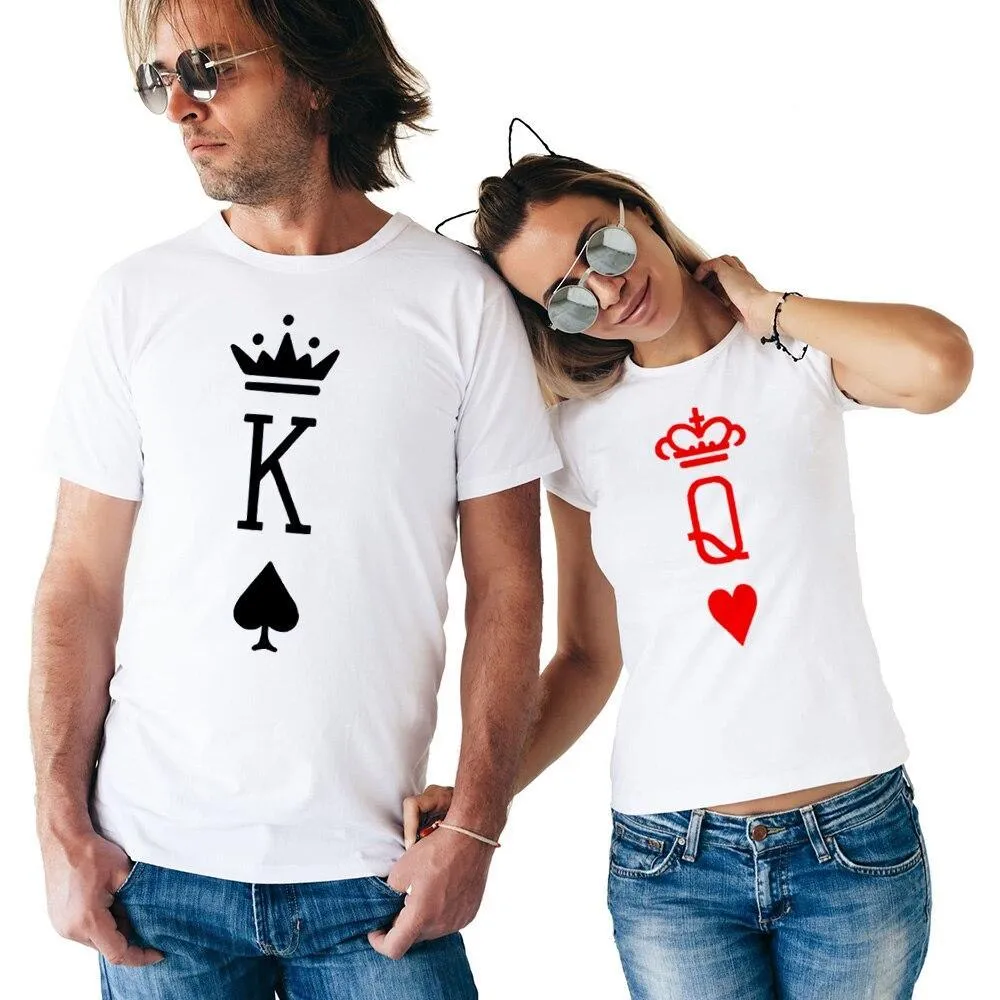 Couple T-shirts King and Queen Symbols