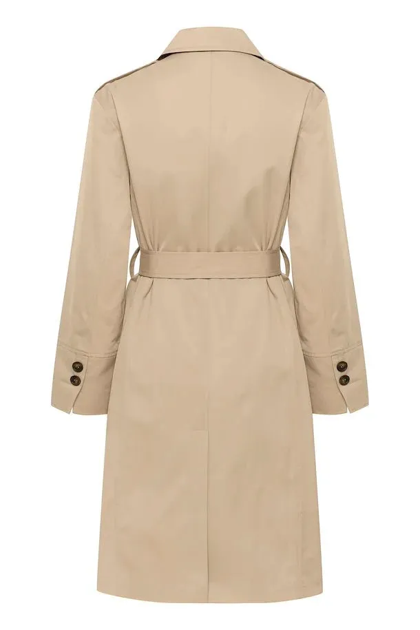CRNOVINNA TRENCH COAT "Silver Mink"