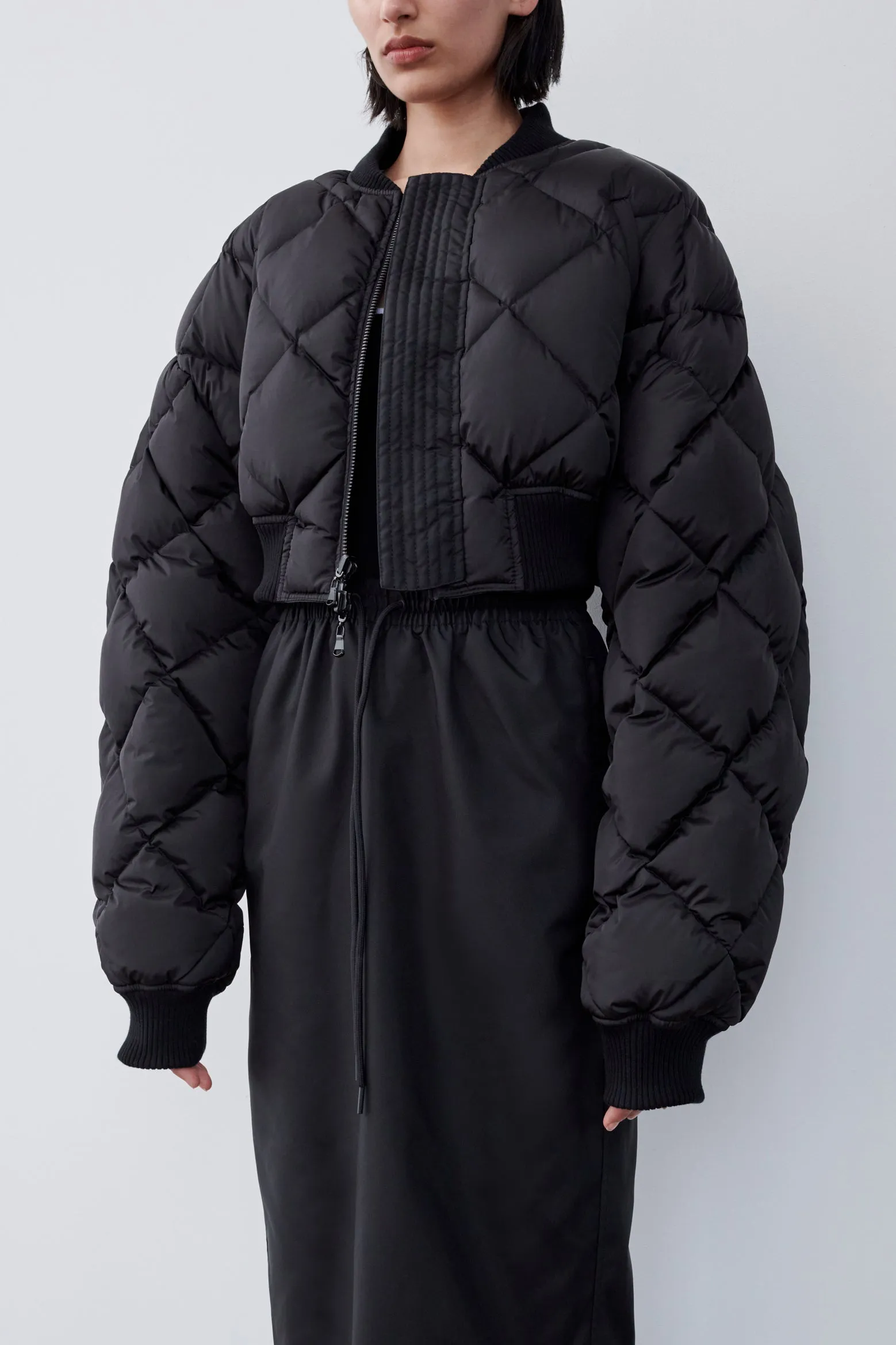 CROP REVERSIBLE BOMBER