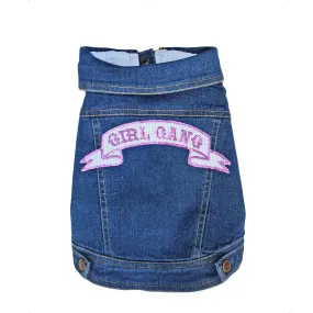 Denim Dog Vest - Girl Gang Patch