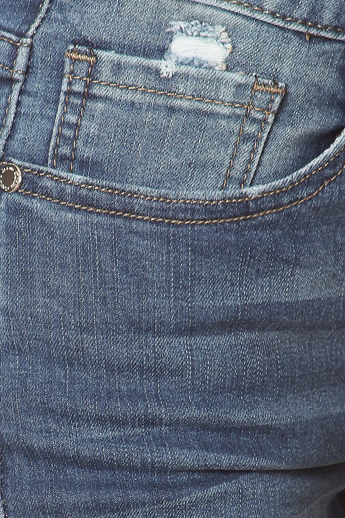 Distressed Denim Shorts