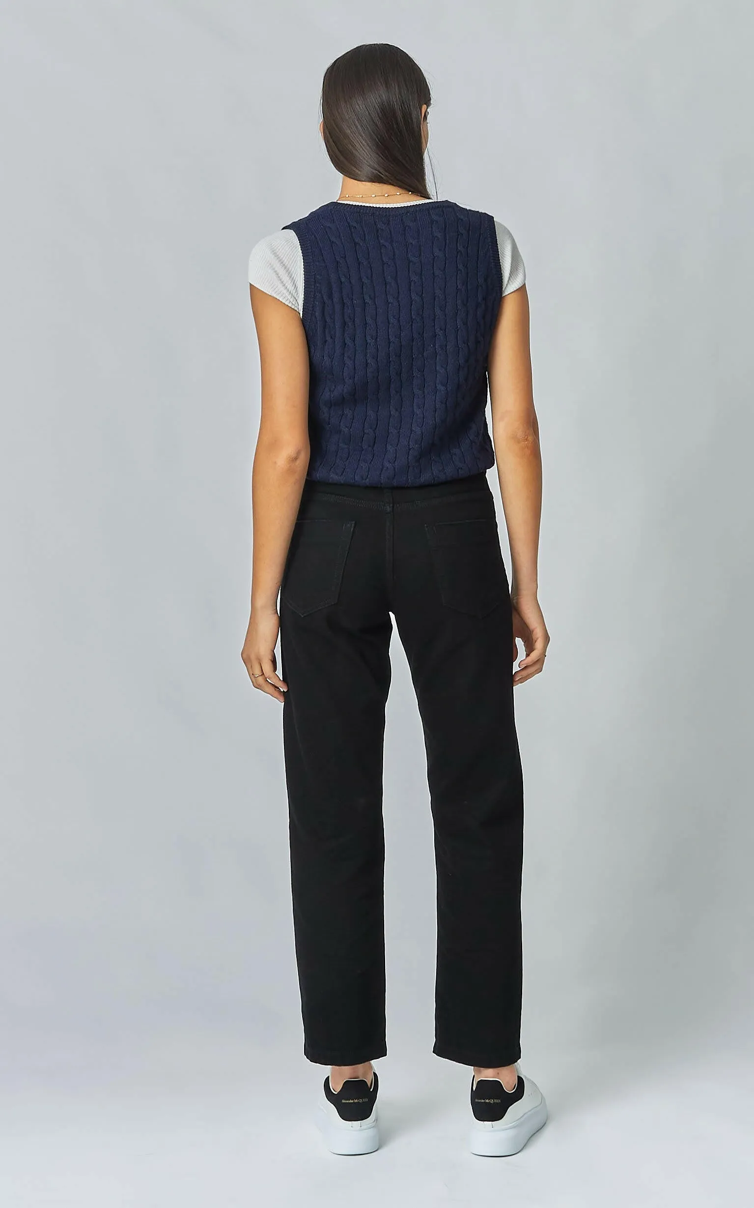 Evie Wide Leg Black Jeans