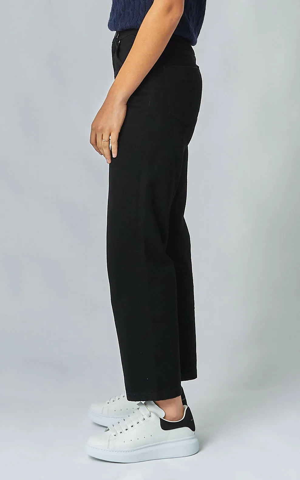 Evie Wide Leg Black Jeans