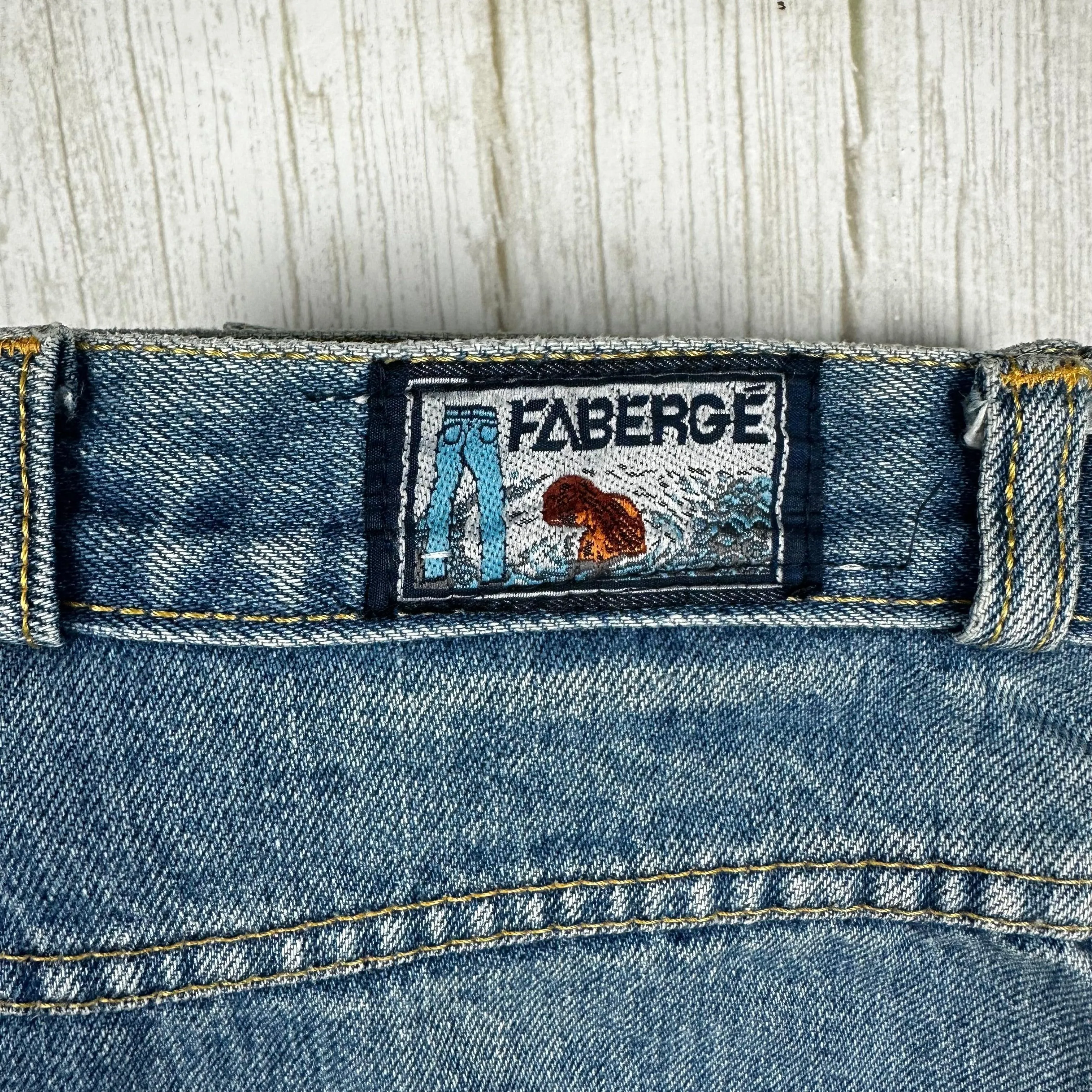 Fabergé 1980's Deadstock High Waisted Baggies Jeans