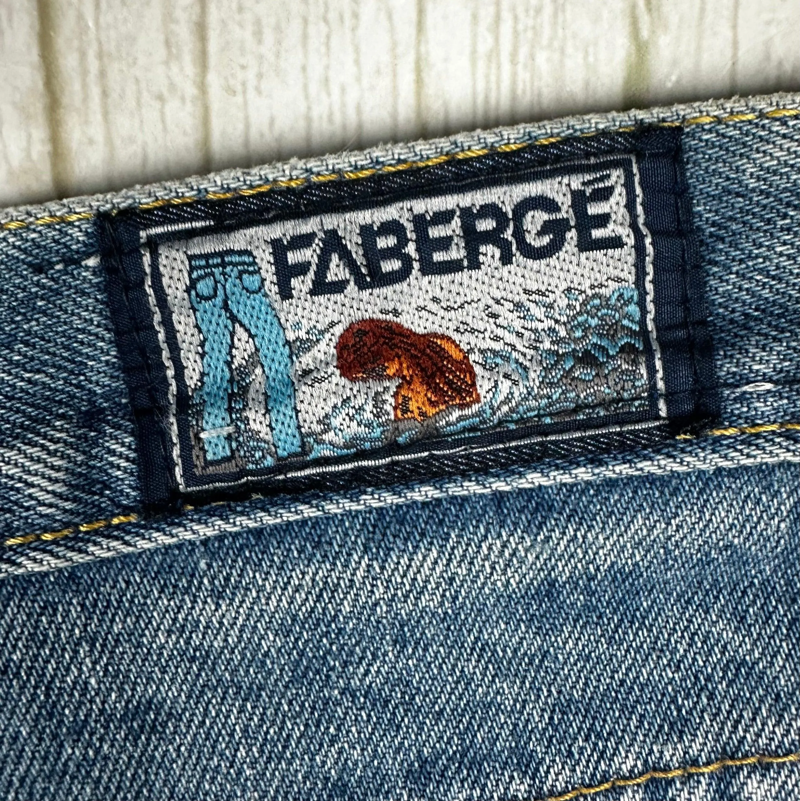Fabergé 1980's Deadstock High Waisted Baggies Jeans