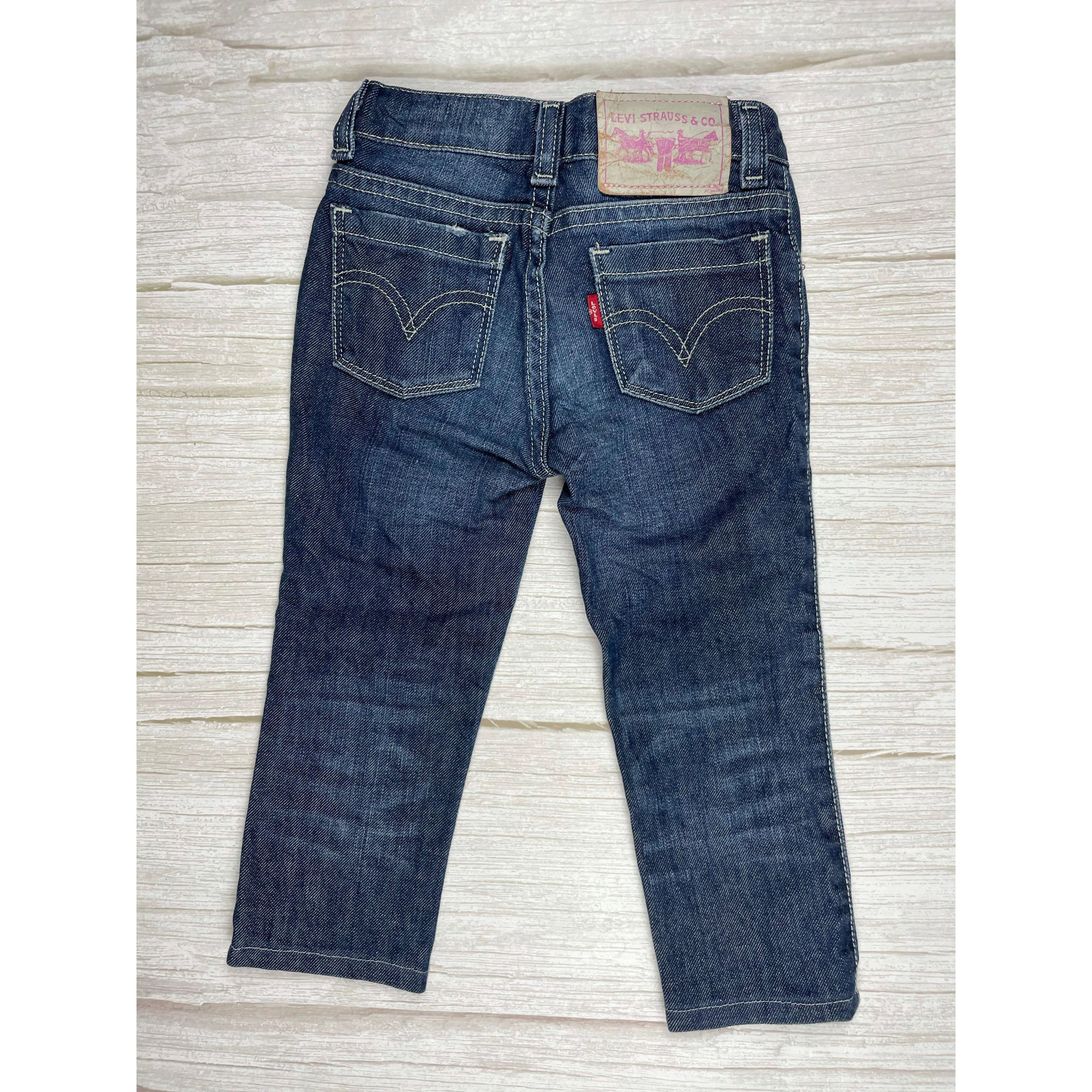Girls Stretch Skinny Levis Jeans - Size 4