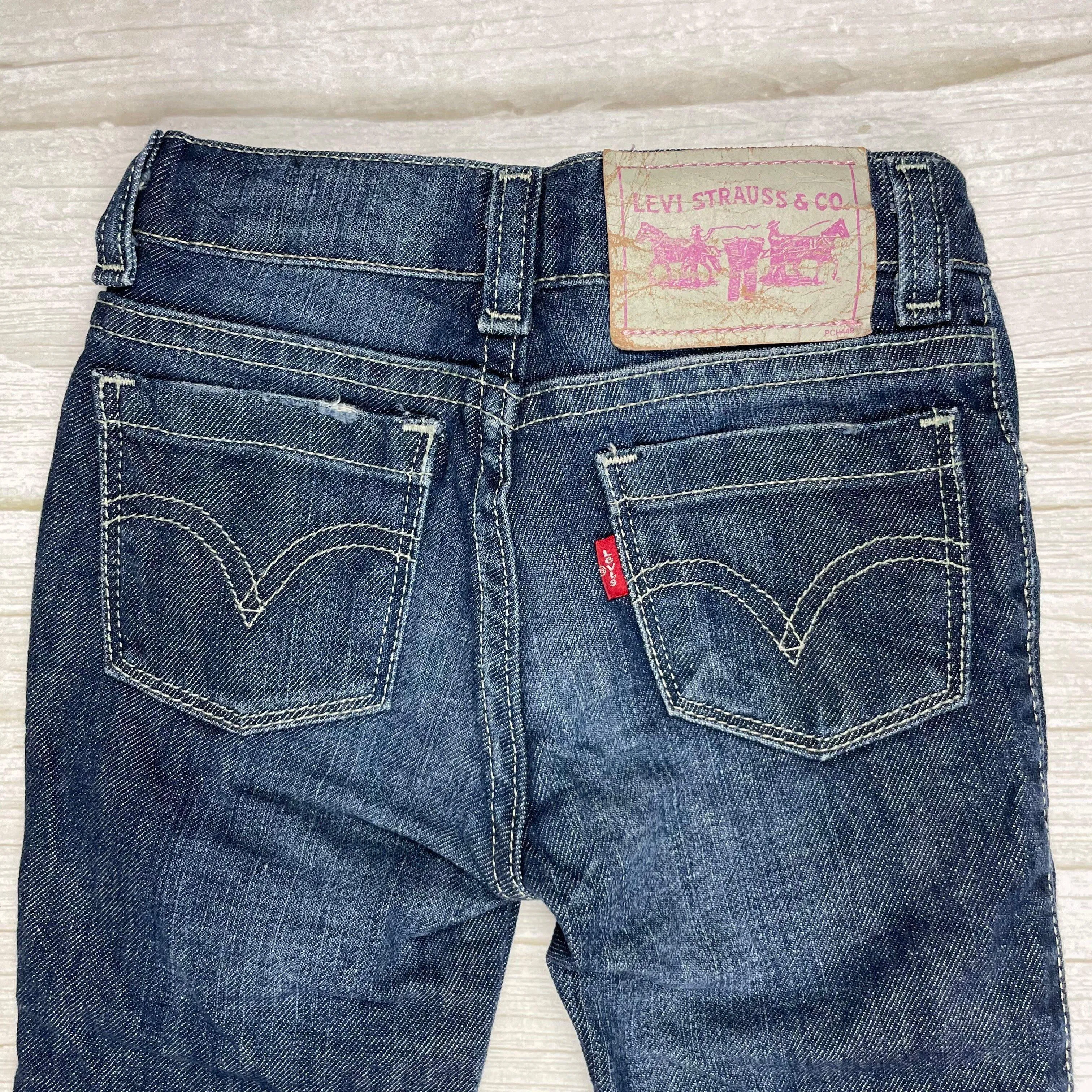 Girls Stretch Skinny Levis Jeans - Size 4