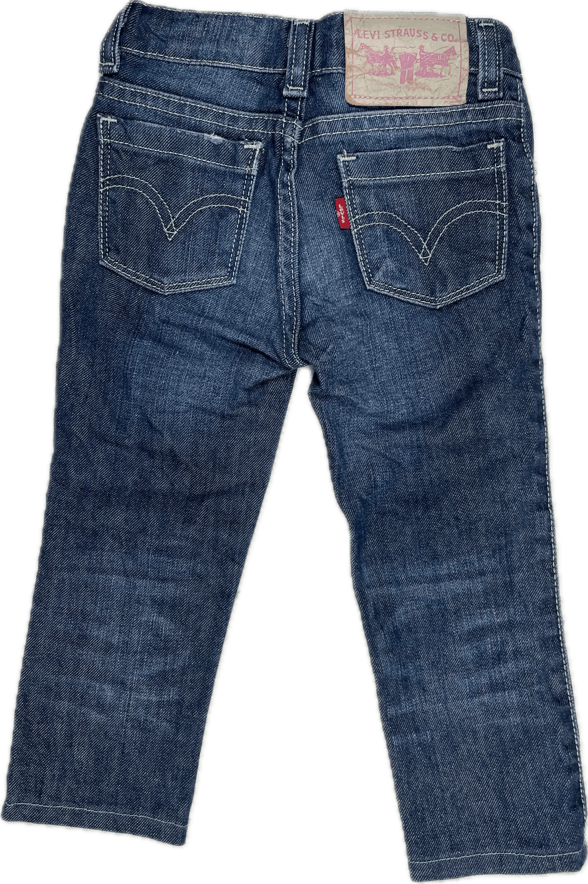 Girls Stretch Skinny Levis Jeans - Size 4