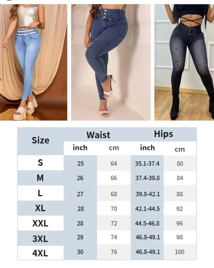 High Waisted Multi-Pocket Cargo Jeans High Quality Casual Daily Parachute Trouser