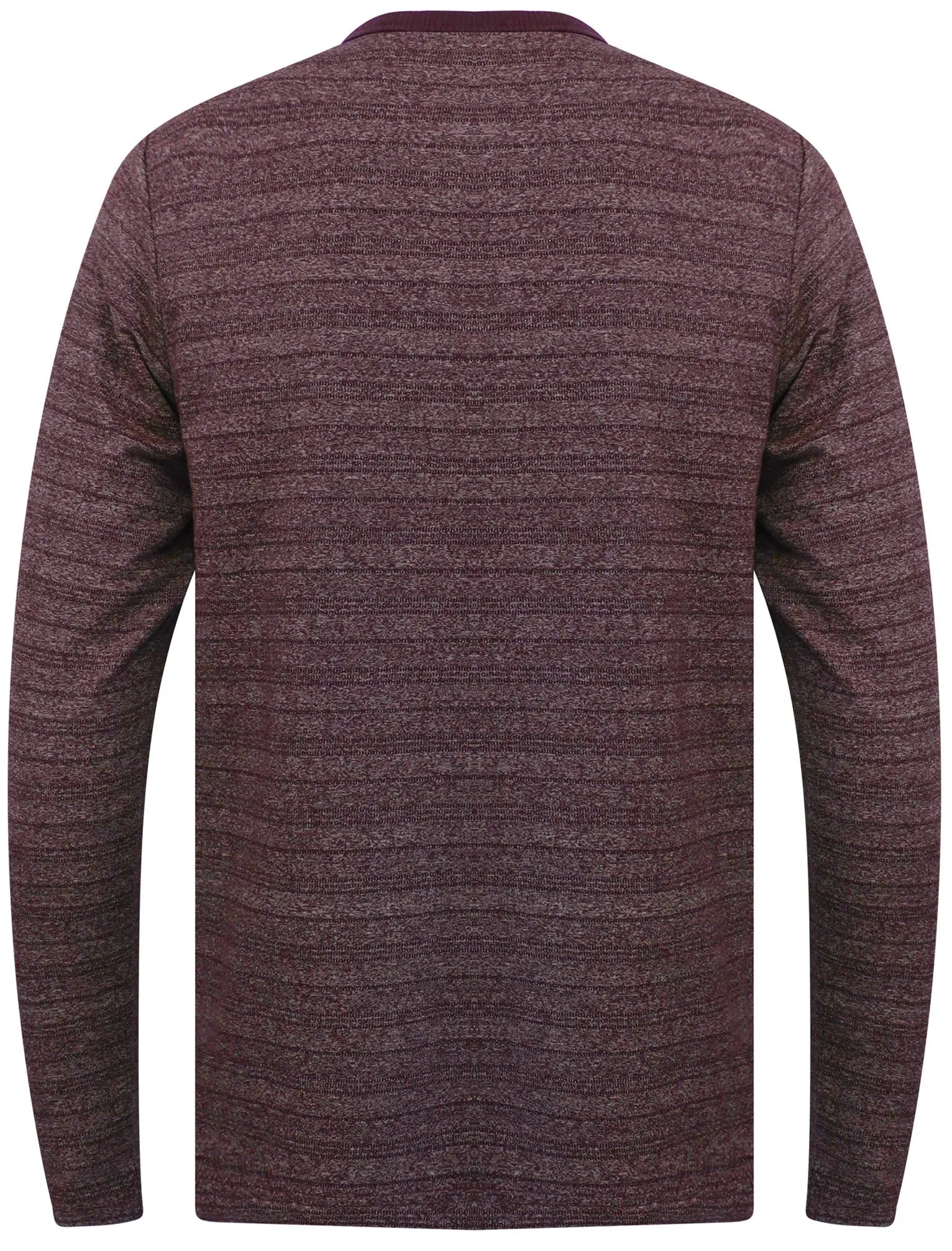 Hoaden Grindle Stripe Long Sleeve Henley Top in Plum Perfect - Tokyo Laundry