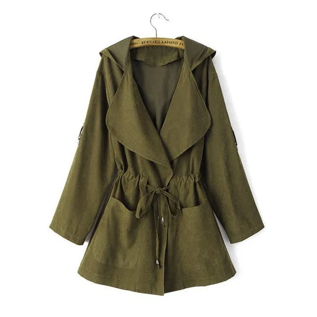 Hooded Trench Coat