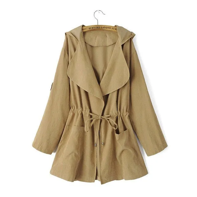 Hooded Trench Coat