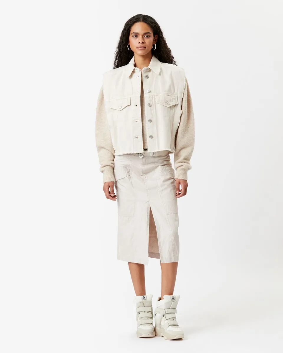 Isabel Marant Tyra Sleeveless Jacket - Ecru