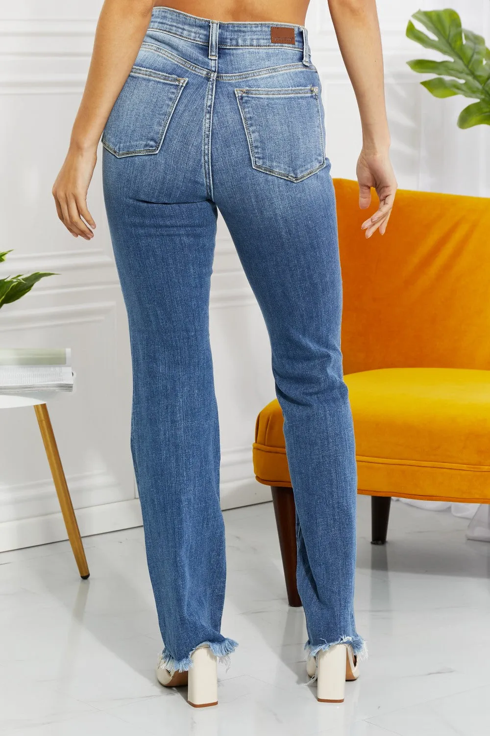 Judy Blue Janie High Waisted Patched Bootcut