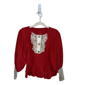 Knit Top w/Ruffle Detail