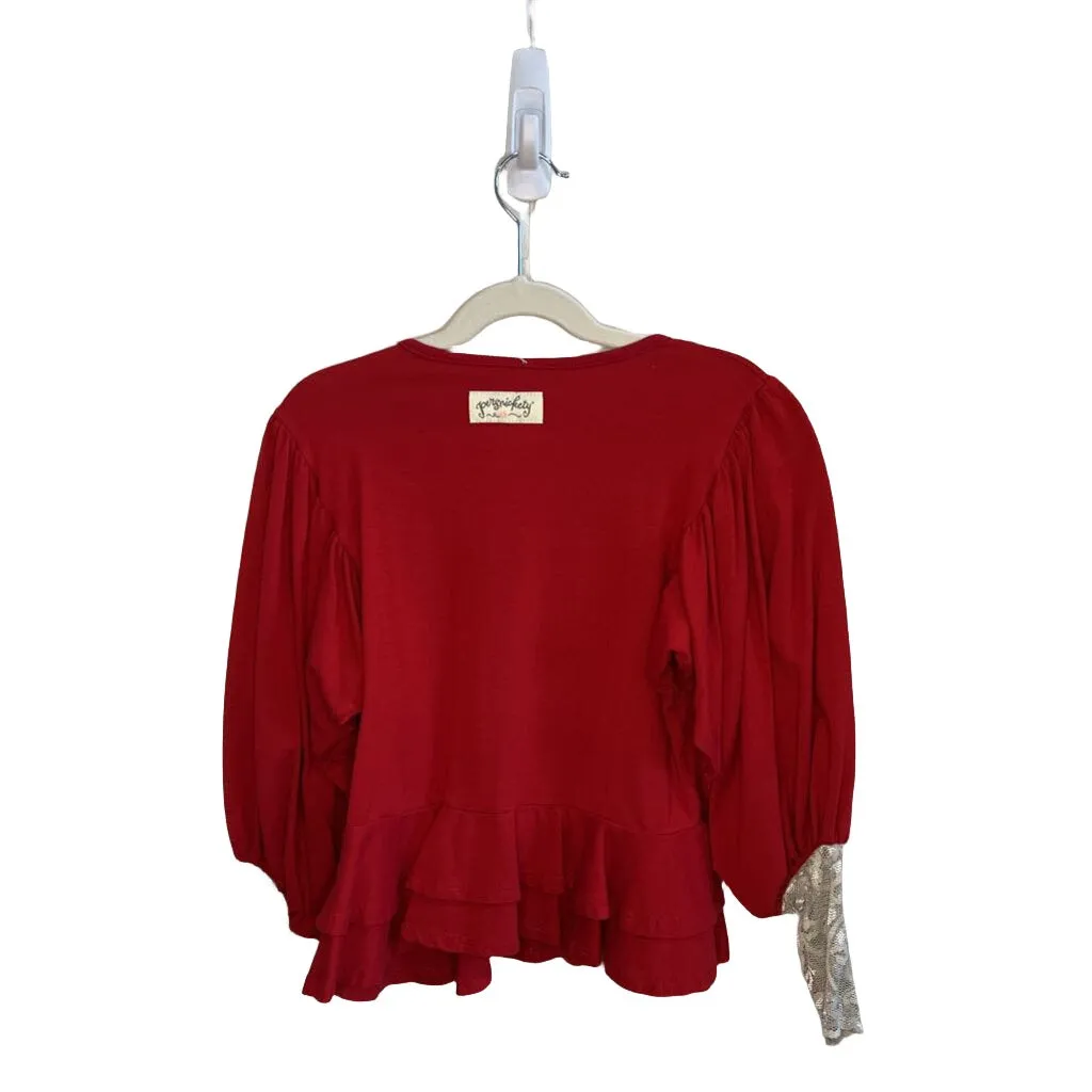 Knit Top w/Ruffle Detail