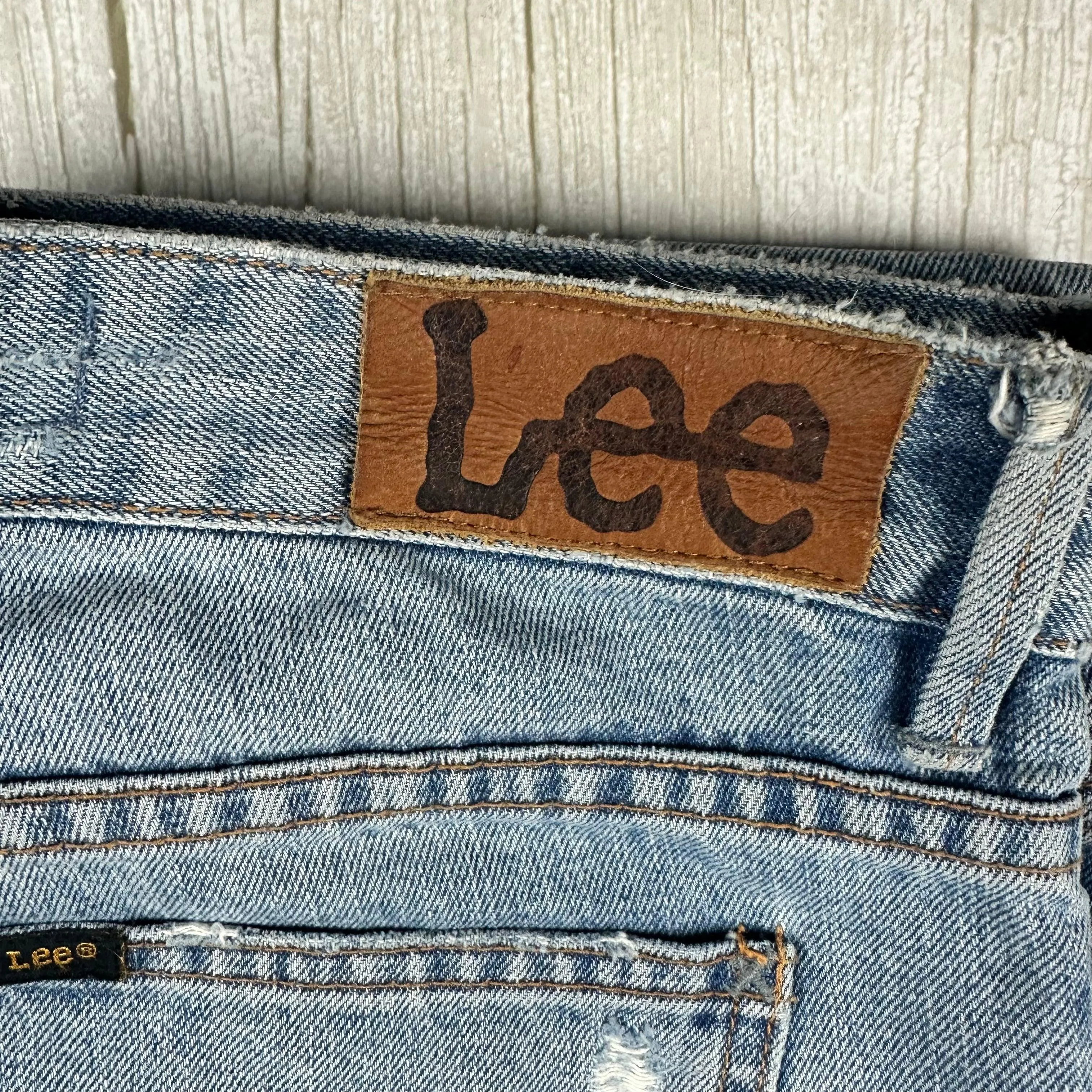 Lee Jeans Light Wash ' Straight L2 ' Jeans- Size 10