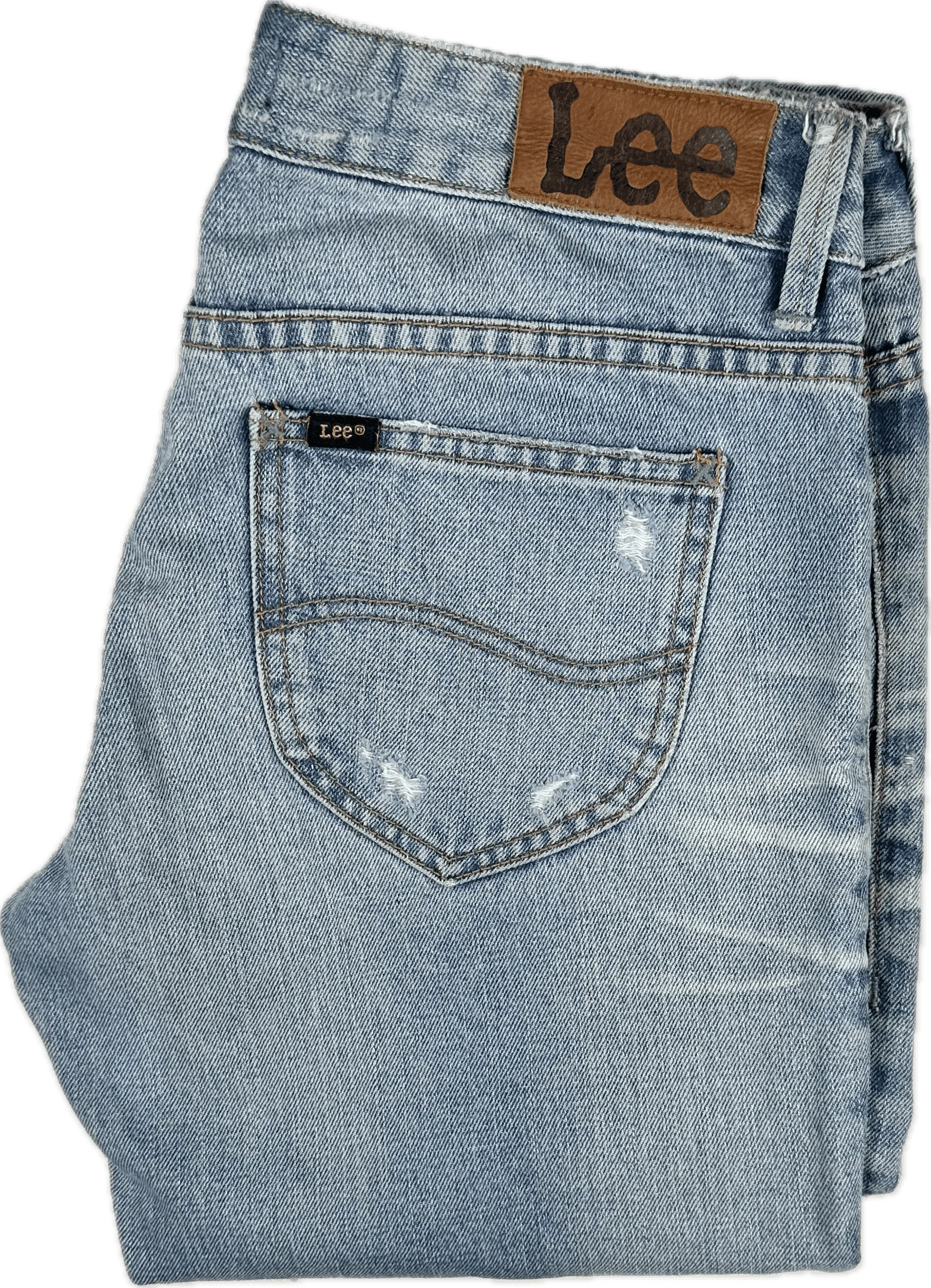 Lee Jeans Light Wash ' Straight L2 ' Jeans- Size 10