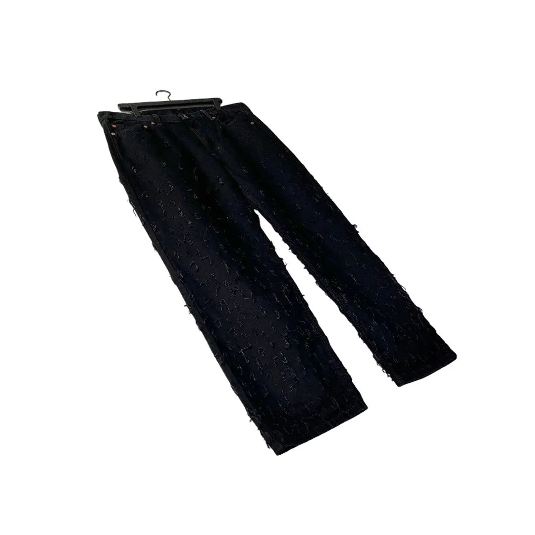Levi's 550 Relaxed Jeans (distressed) in Carbon / 38" x 32"