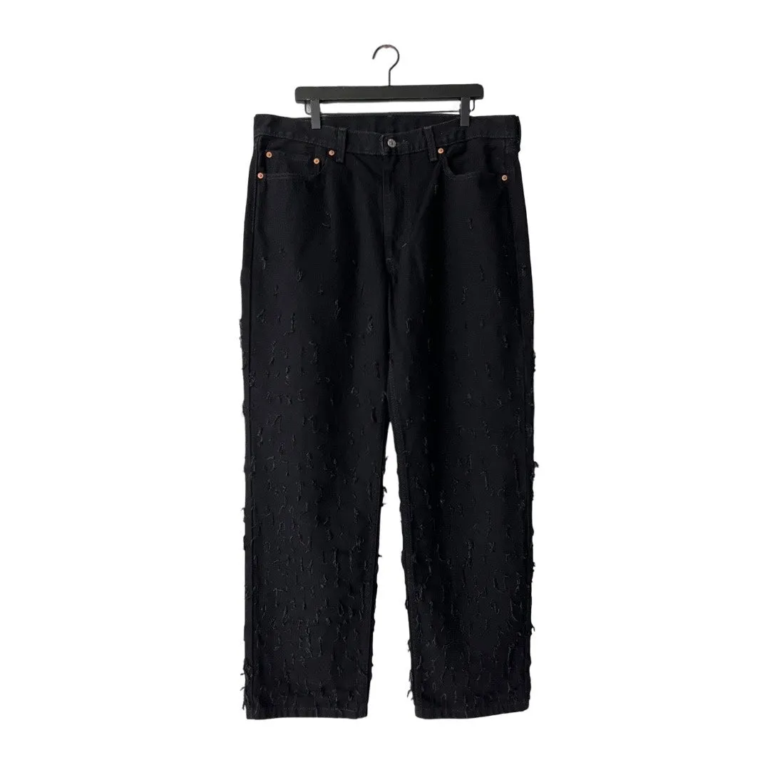 Levi's 550 Relaxed Jeans (distressed) in Carbon / 38" x 32"