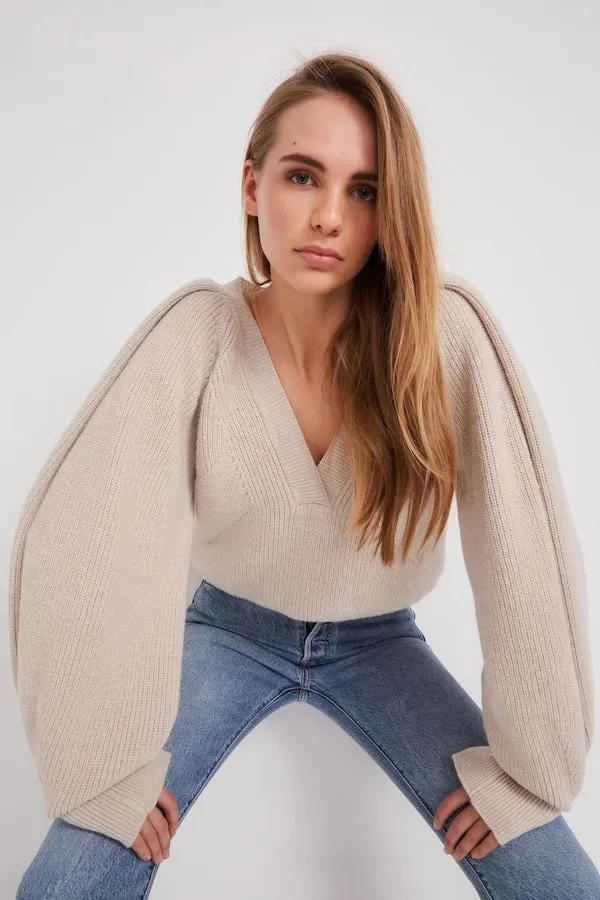 MARSEILLE V-NECK WOOL JUMPER