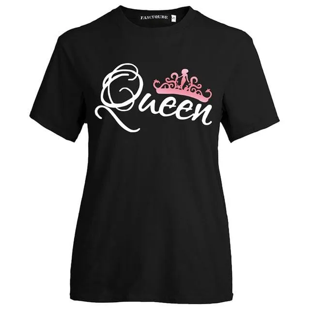 Matching couple shirts Queen and king crown