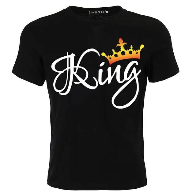 Matching couple shirts Queen and king crown