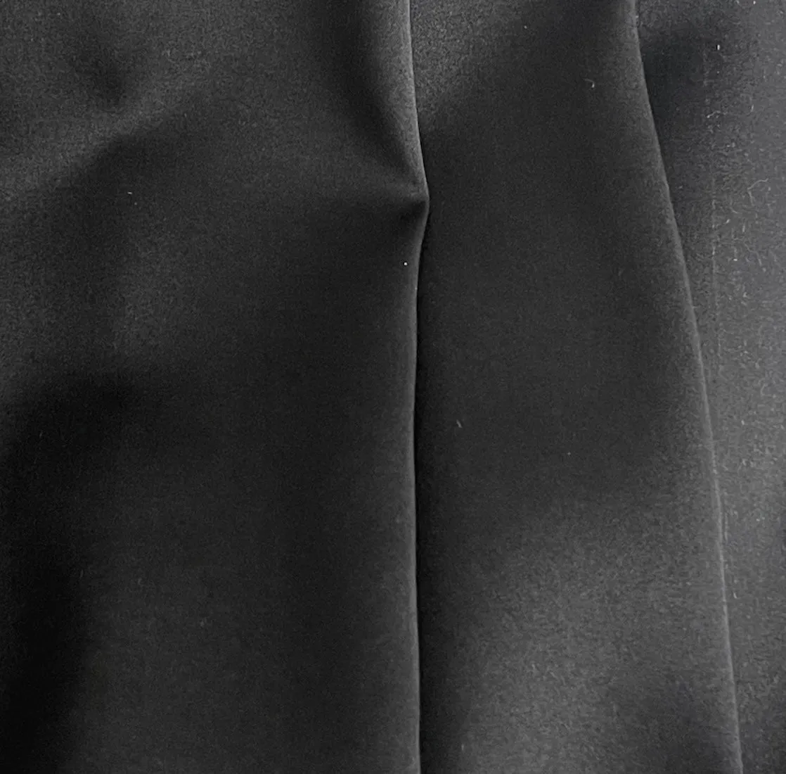Onyx Shadow Stretch Silk Satin Charmeuse