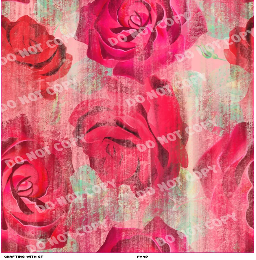 PV49 Roses vinyl sheet