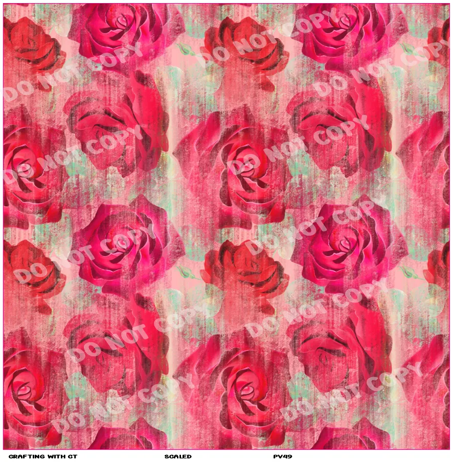PV49 Roses vinyl sheet