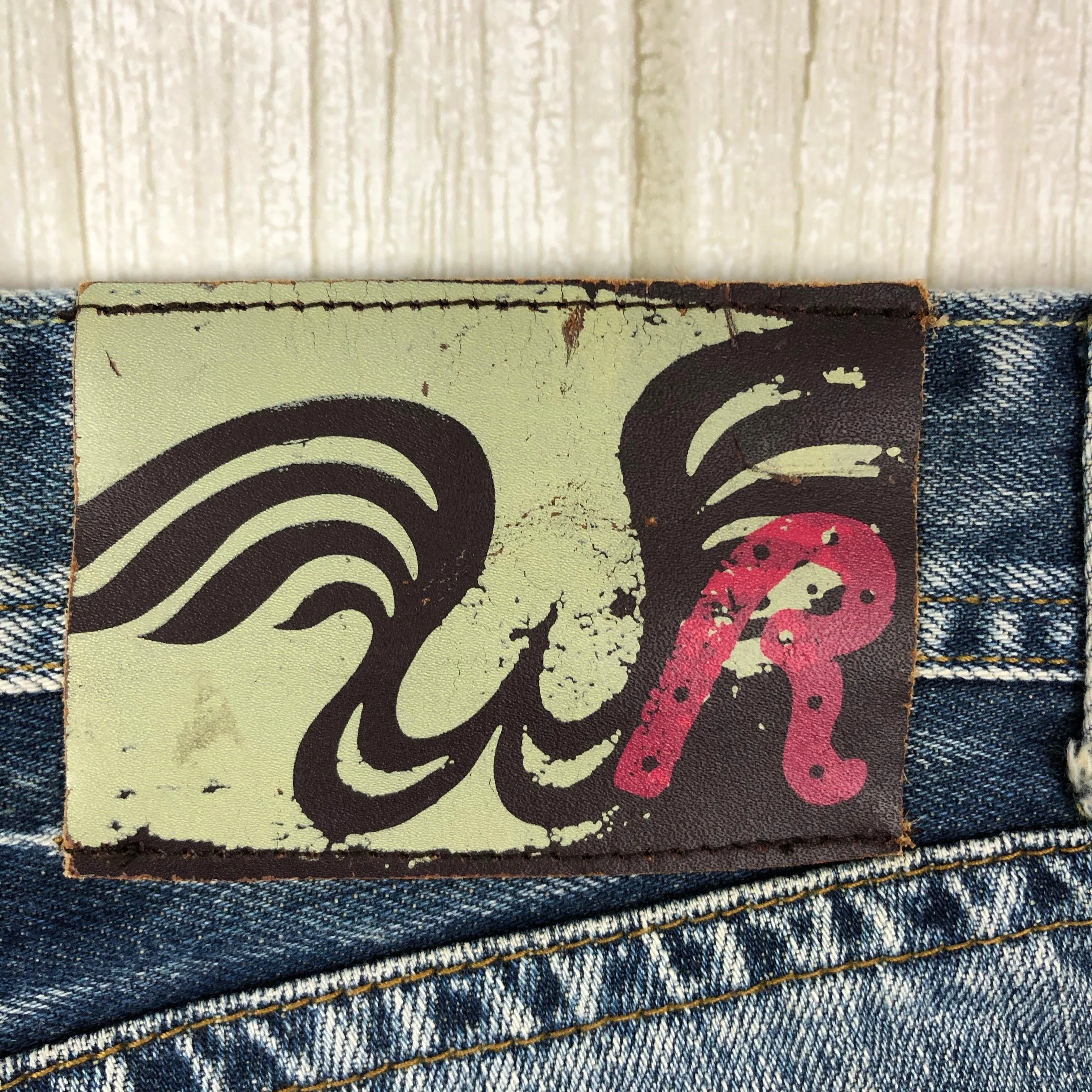 Replay Ladies Distressed Denim 'Marcello' Jeans- Size 26 Short