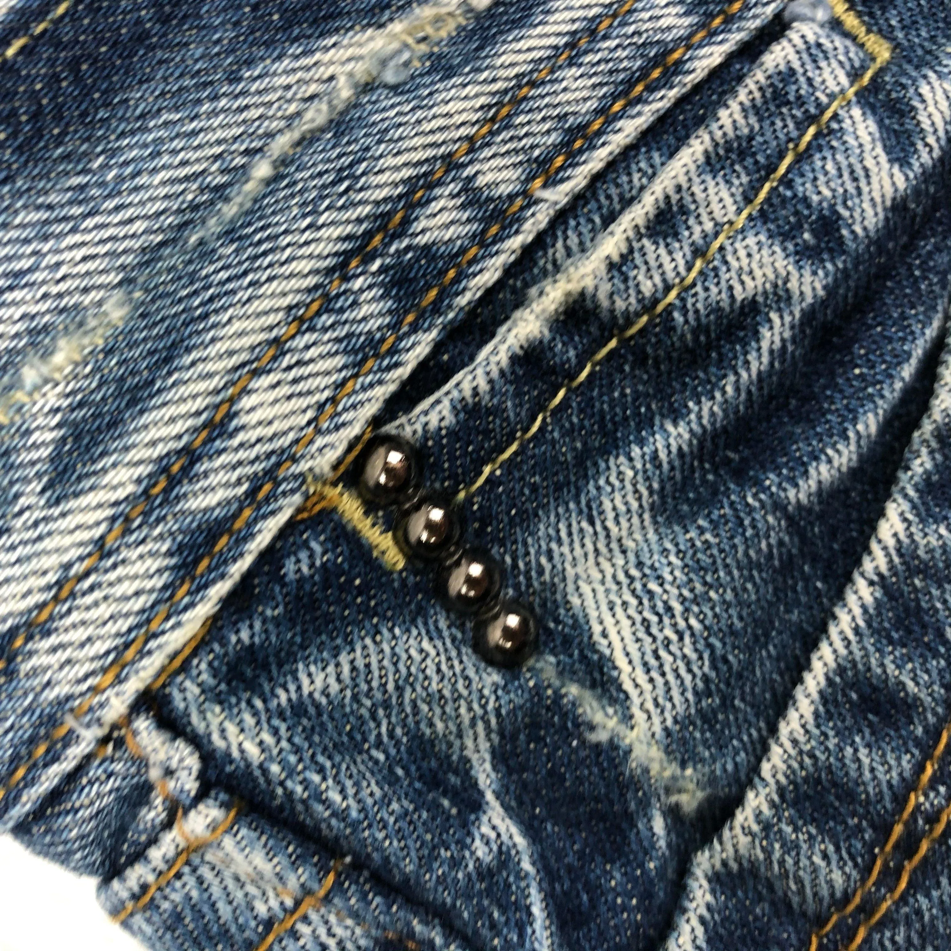 Replay Ladies Distressed Denim 'Marcello' Jeans- Size 26 Short