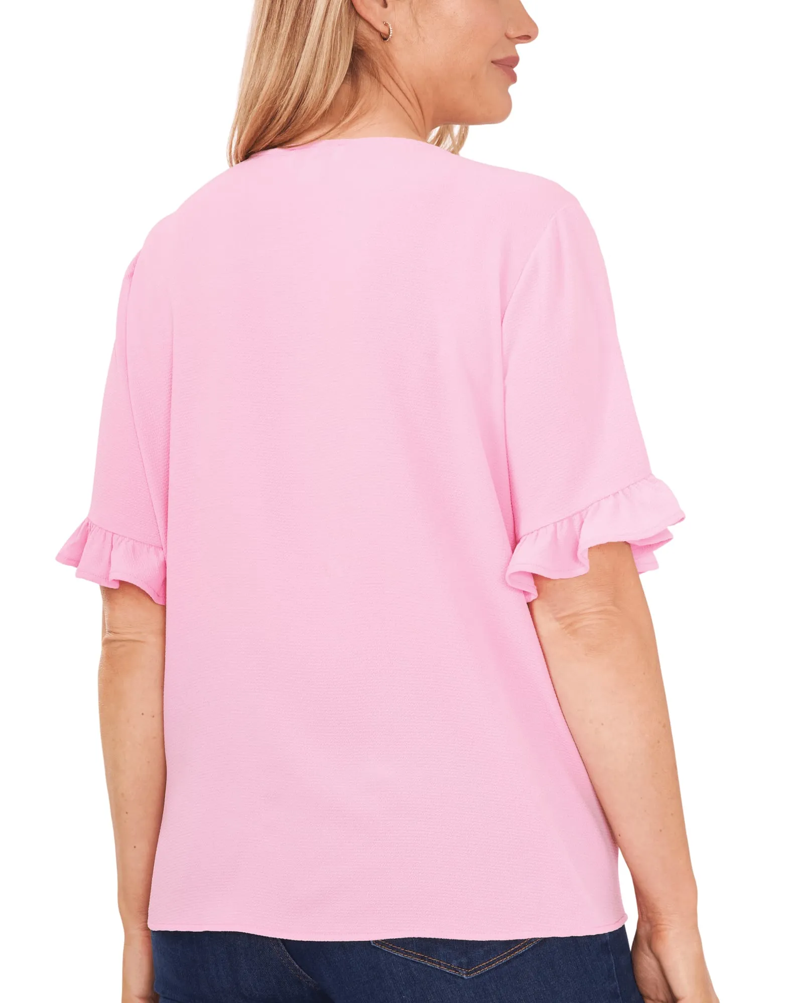 Sara Button Front Top | SWEET PINK