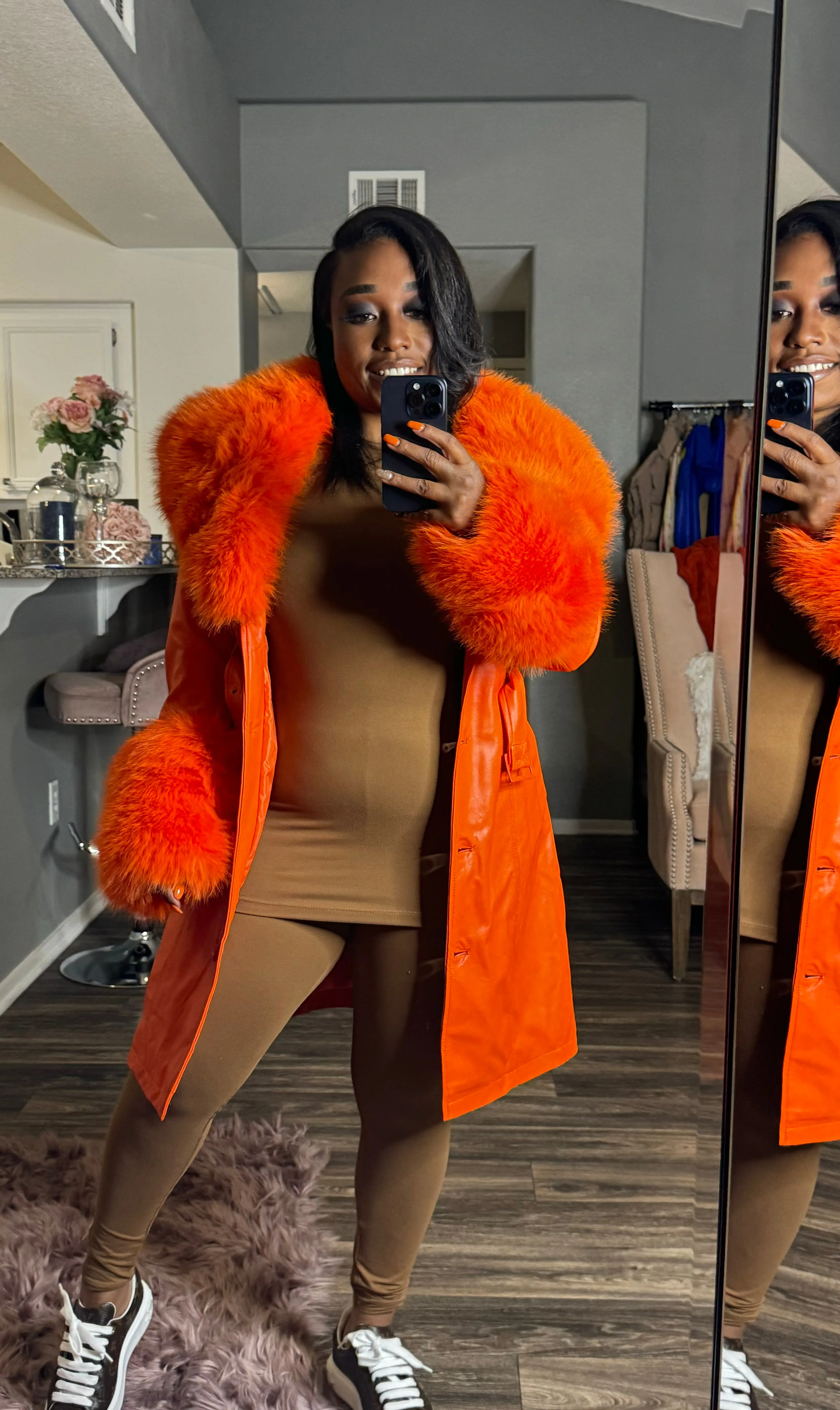 Snow Queen Trench (Orange)