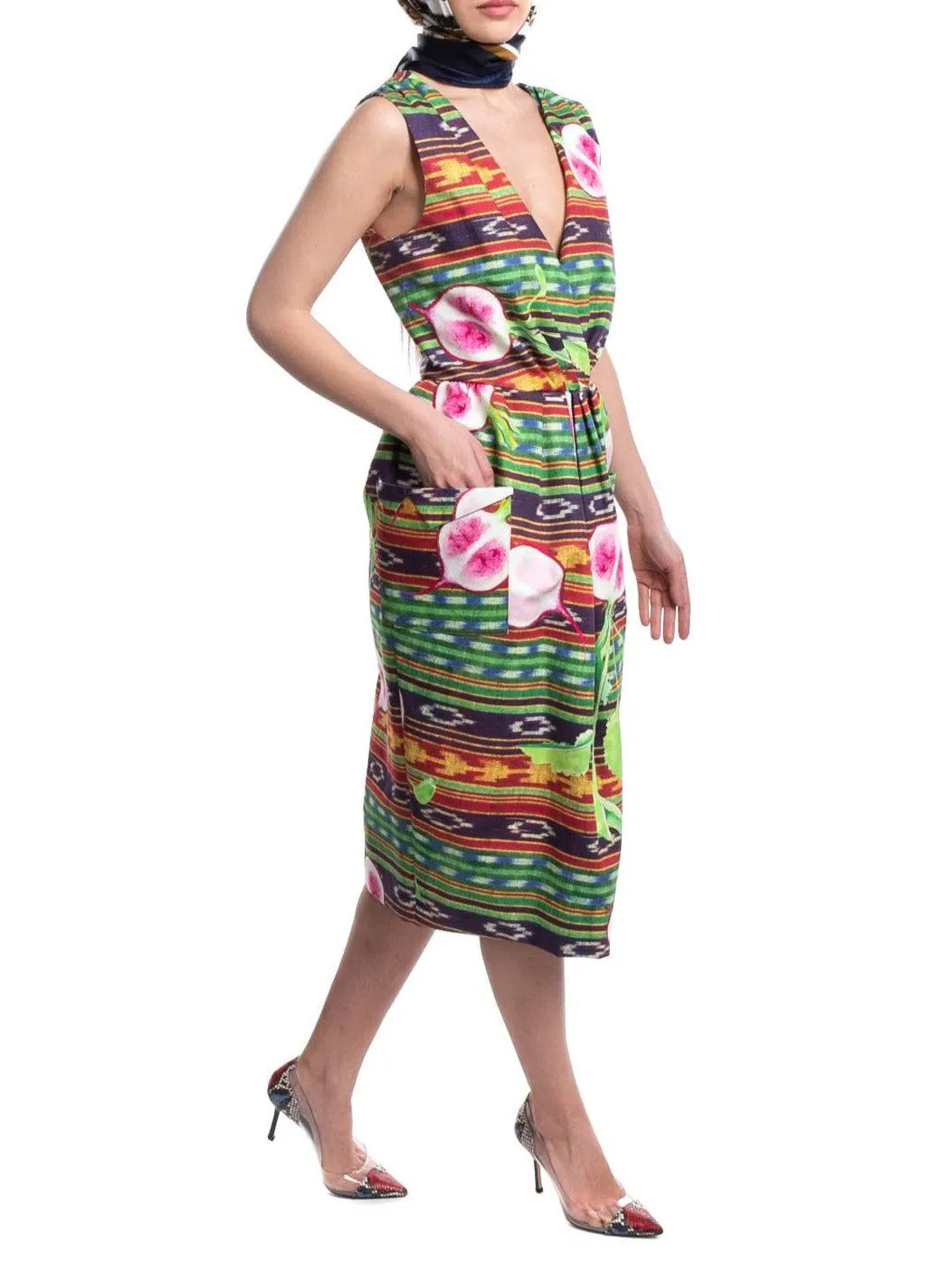 Stella Jean Radish Print Fit And Flare Dress