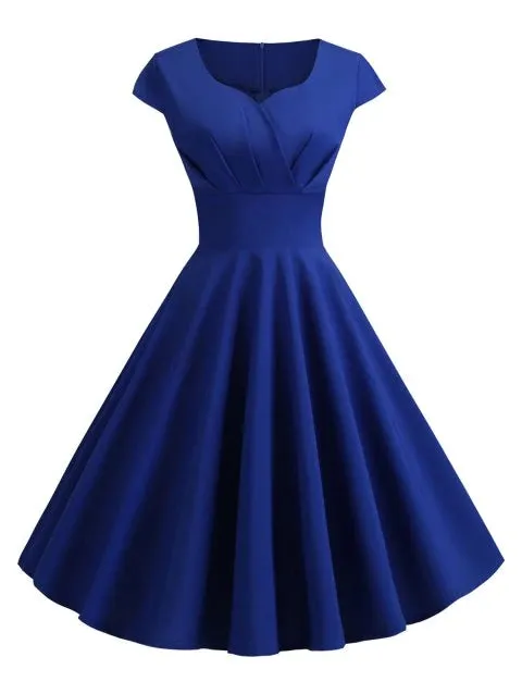 TastyHottie - Fashion  Neck Vintage Fit and Flare Dress