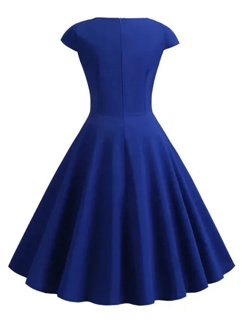 TastyHottie - Fashion  Neck Vintage Fit and Flare Dress