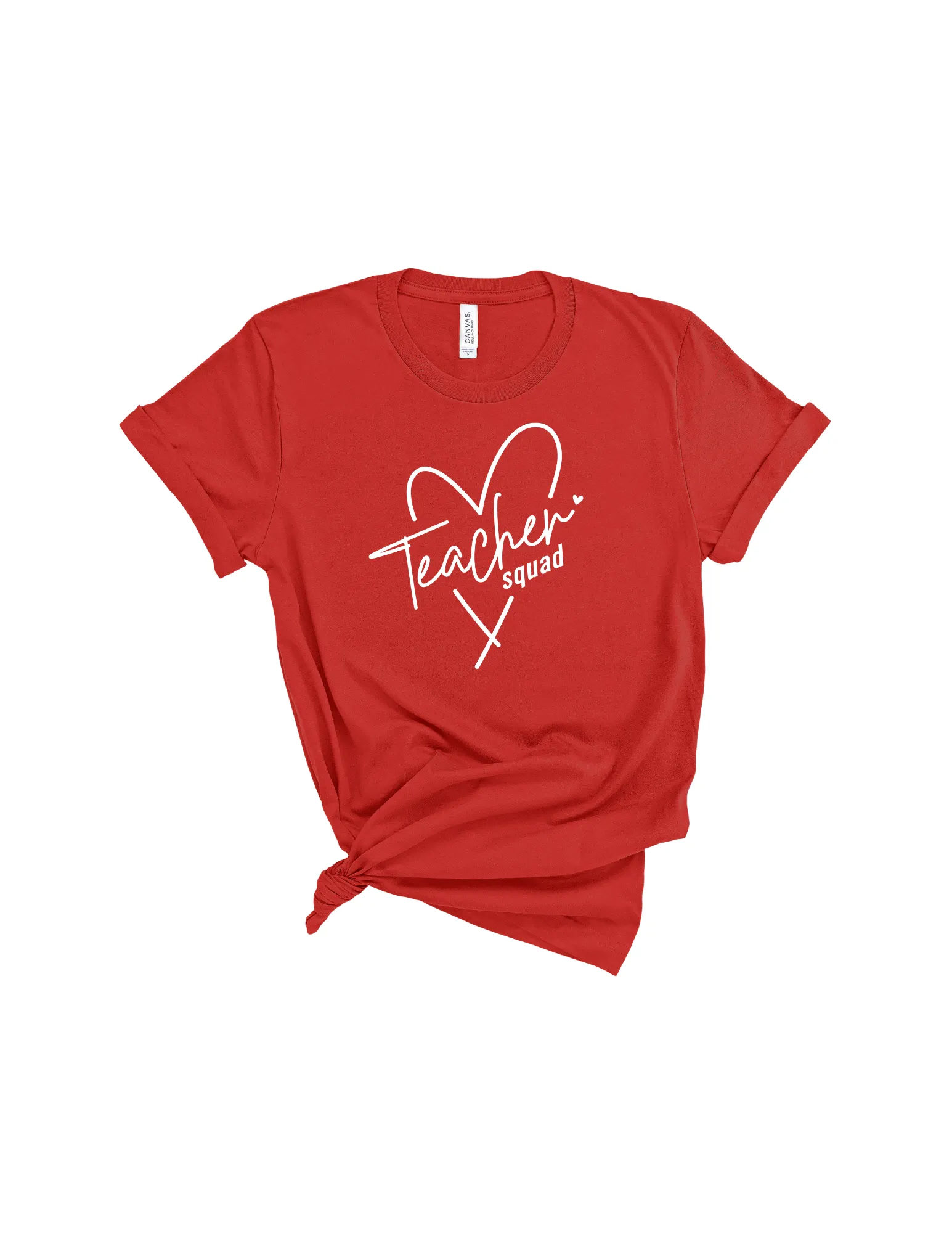 Teacher Squad heart shirt