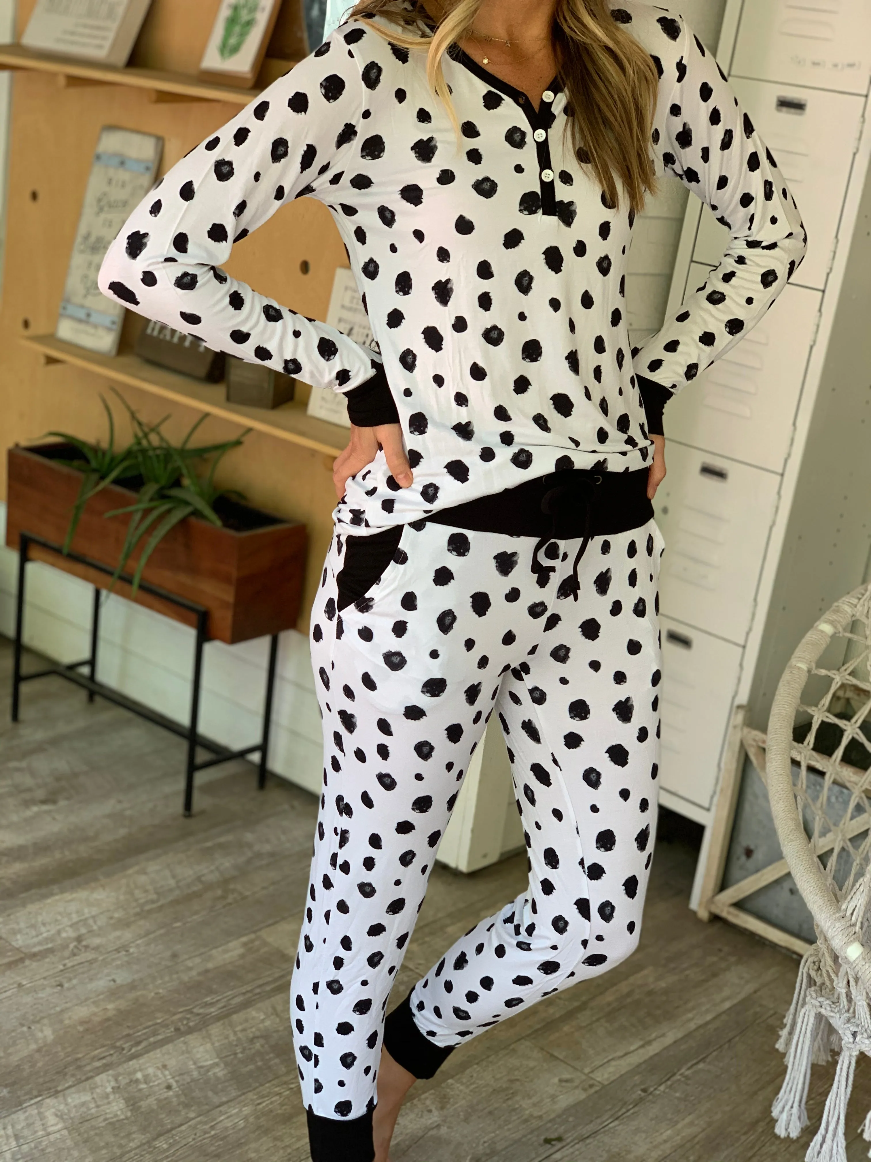 Women's Henley Top - The Dottie